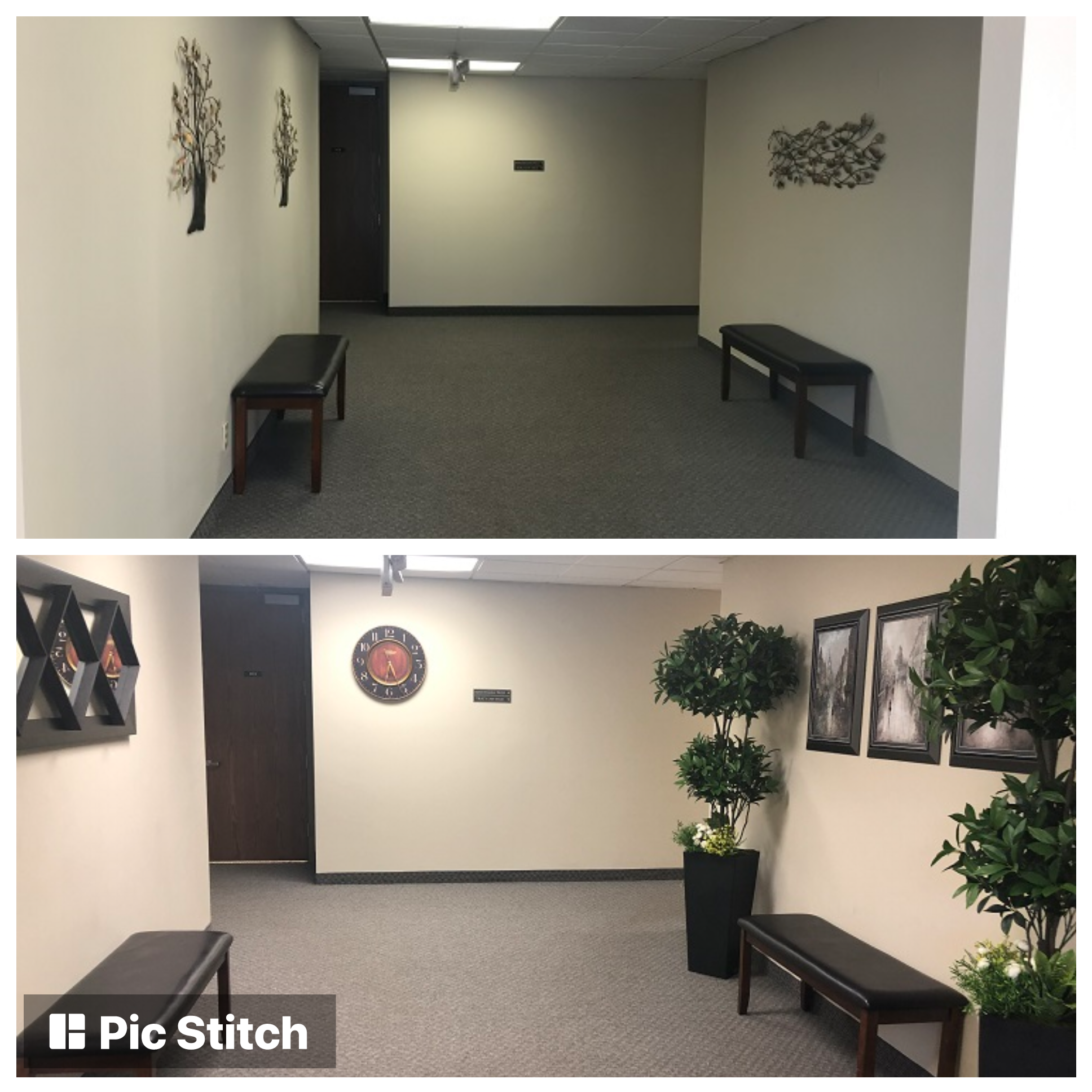 Employee Entrance Simple Remodel - Gallery - simple and cheap remodel before and after